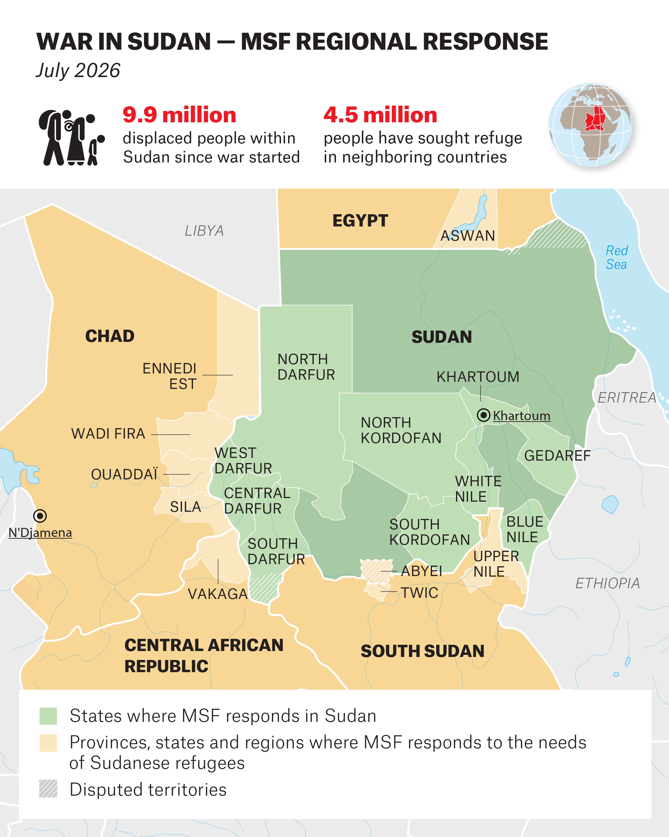 MSF's response on the ground in Sudan