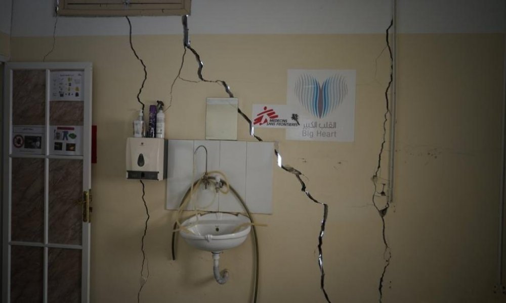 The MSF clinic in Gaza city where we provide trauma and burn treatment was damaged by Israeli aerial bombardment.