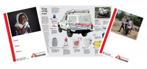 MSF Fundraising posters and leaflets