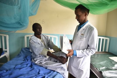 30-year-old Calvin Odhiambo was recently diagnosed with HIV after he fell sick and was admitted at the Homa Bay County Teaching and Referral Hospital. He recovered well and was put on ART.