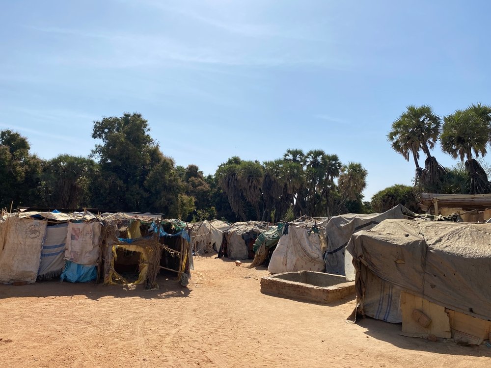 One of many camps for internally displaced population in El Geneina city. (March, 2022).