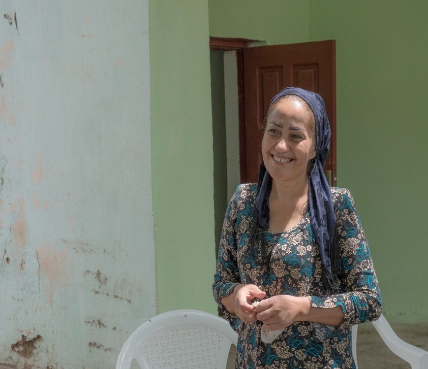 Dilrabo is from western Tajikistan used to work and take care of seven family members – three sons, her sister and her parents. But a couple of years ago she contracted tuberculosis and couldn´t work anymore.  (July, 2021).