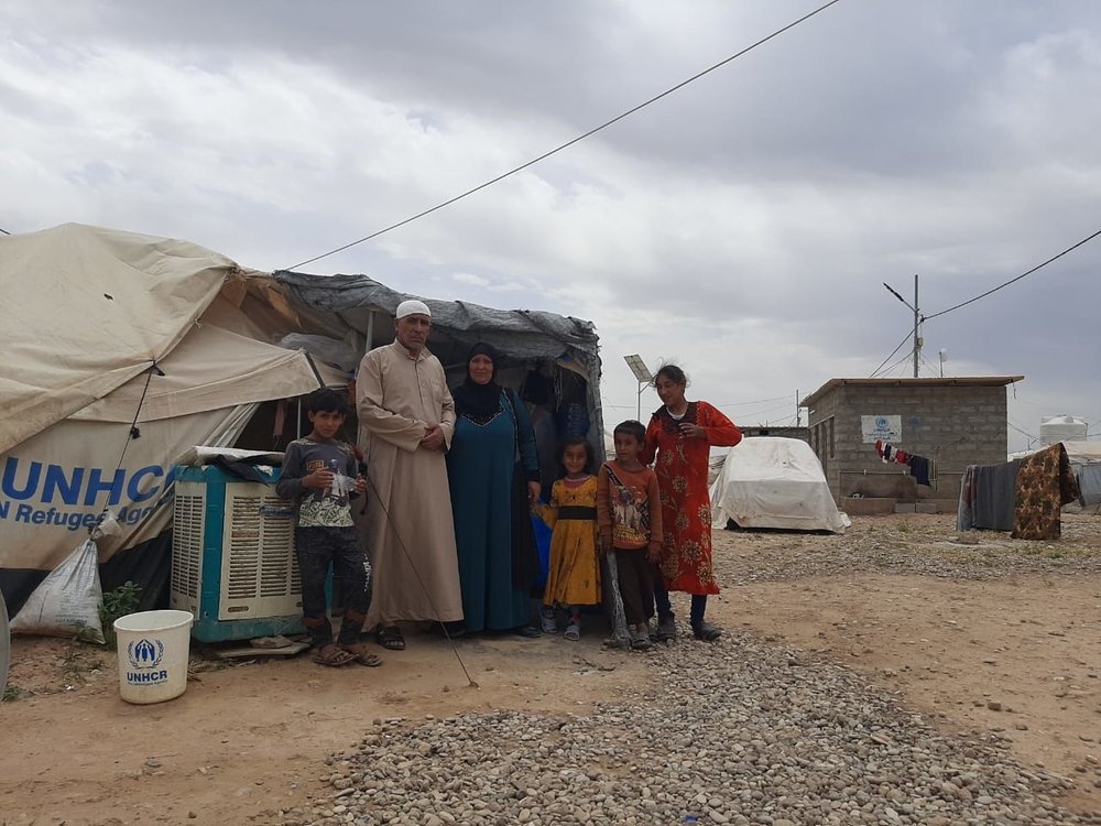 Ibrahim, 60-years-old, lives in Laylan camp with his family.