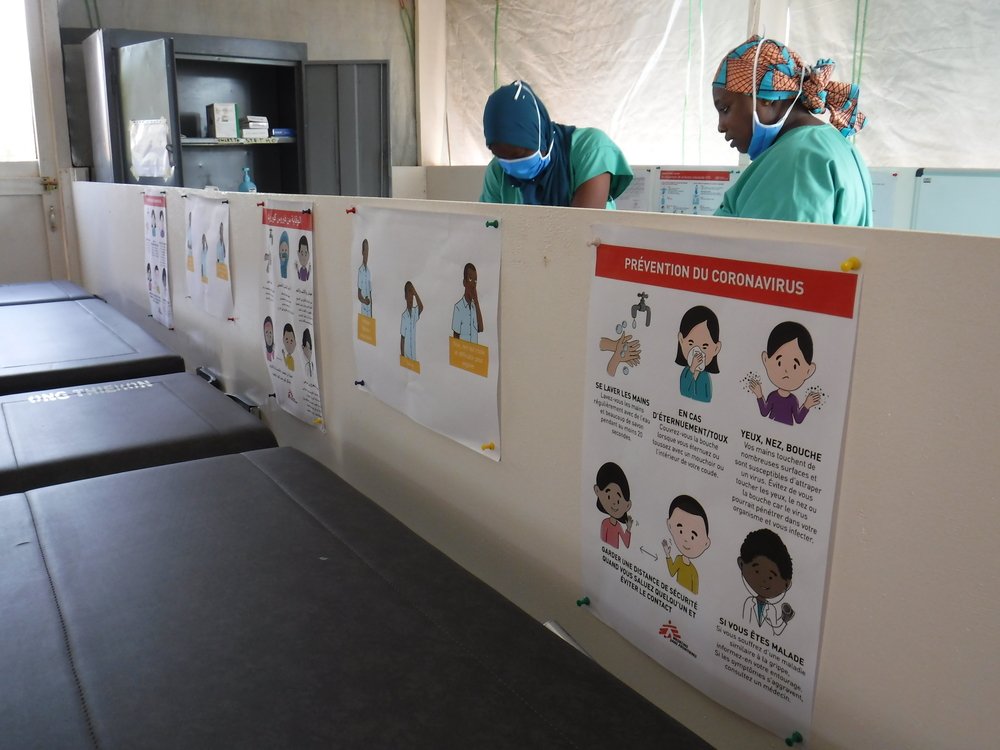More than 170 people were recruited to work in the MSF COVID-19 treatment center at the the Amirou Boubacar Diallo National Hospital in Niamey. 