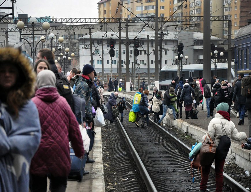 Lviv Train Station, Ukraine. (March, 2022)