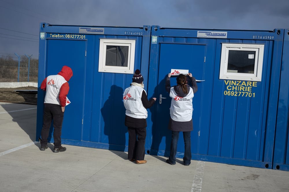 MSF is setting up a medical centre in Palanca to support the Moldovan teams already on site. (March, 2022).
