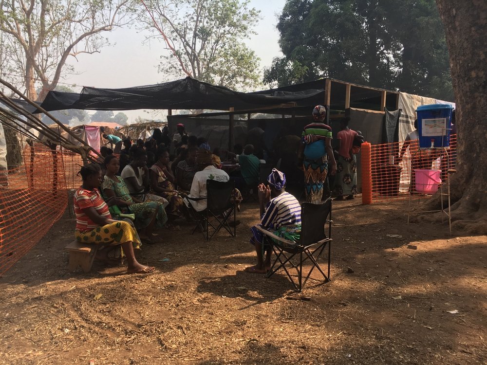 The MSF emergency team carries out consultations for children under five, pregnant women and people with emergencies in Grimari. The mobile clinics allow displaced people, who fled post-election violence in CAR, to access essential healthcare.