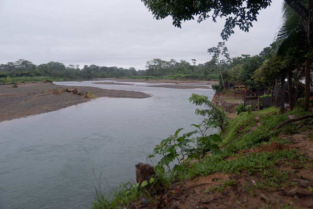 The Turquesa River flows through the village of Bajo Chiquito, in the Emberá-Wounaan comarca, or indigenous region, of Panama. (June, 2021).