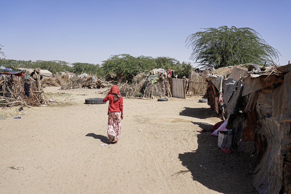 The Al-Hussun area in Marib hosts people displaced by the conflict from all over Yemen and members of the Al-Muhamasheen, (‘the marginalized ones’), a vulnerable minority group spread across Yemen. (December, 2021).
