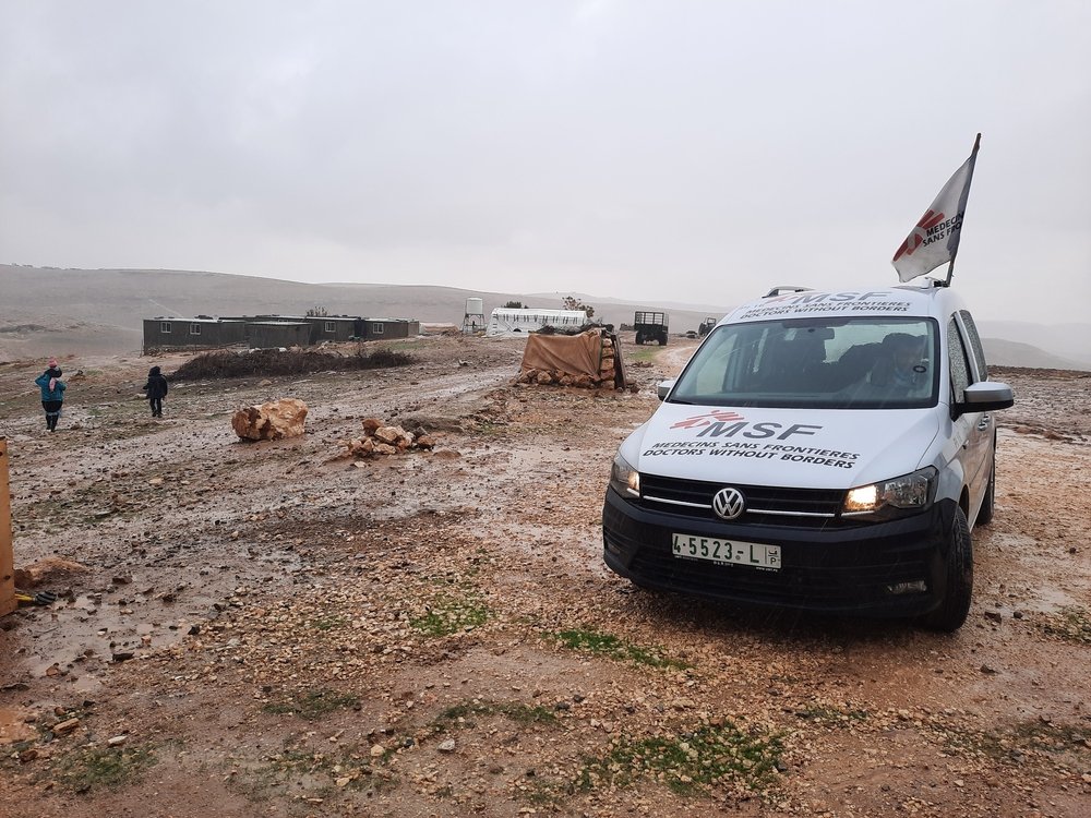 MSF Mobile clinic In the West Bank Palestine