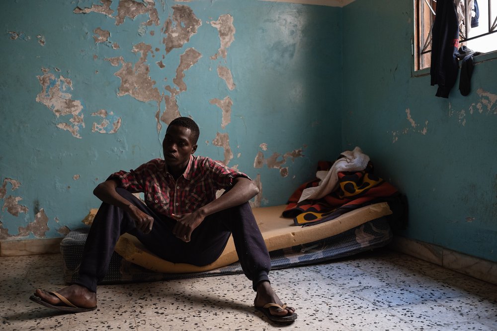 Mustapha, 17-years-old from Darfur, has been in Libya for two years. Mustapha is one of the survivors of the Tajoura detention centre bombing from July 2019, which killed 53 people and injured an estimated 130 others.