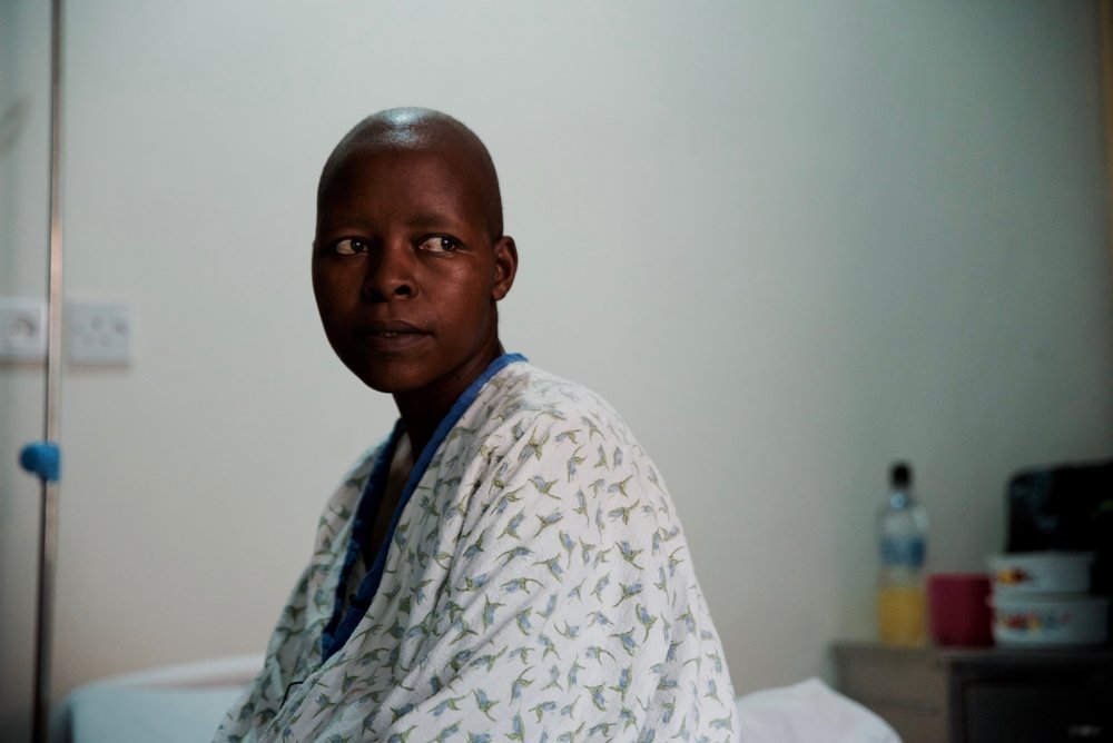 Having undergone successful cervical cancer surgery, Malita Kulawale (cervical cancer patient) says she feels stronger already.