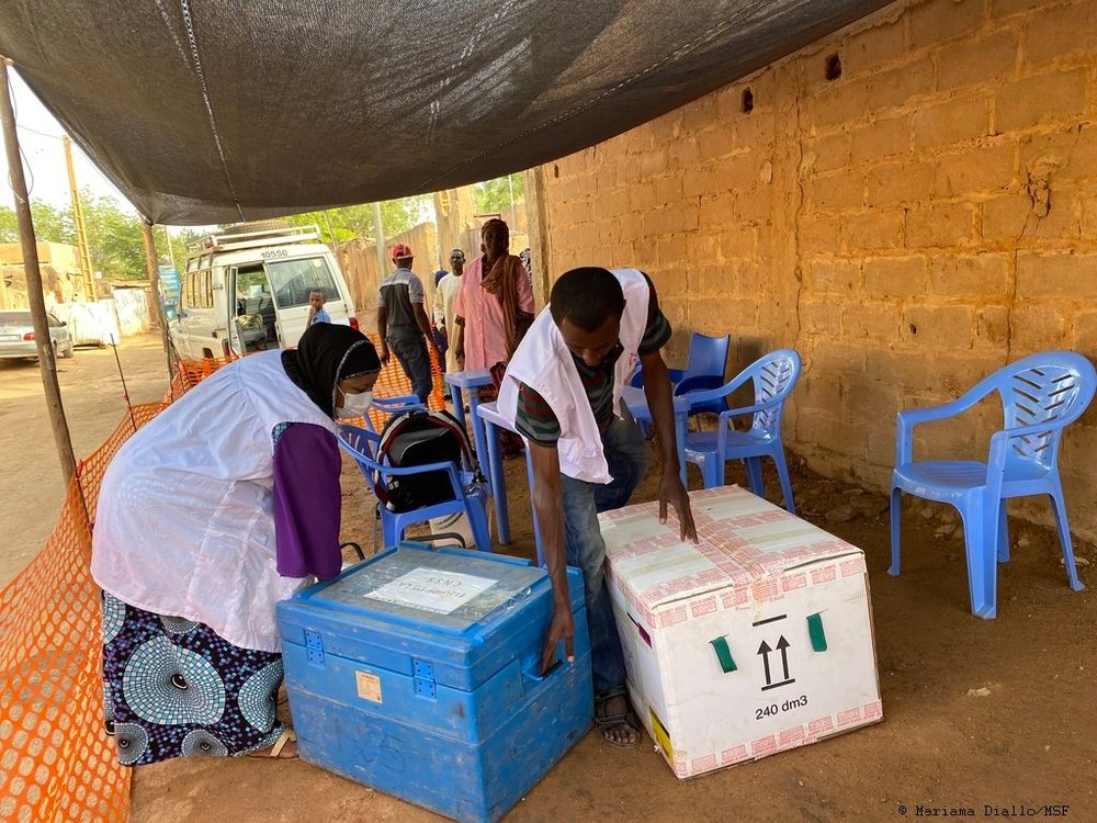 MSF activities at the vaccination site in Niamey, Niger. May 2021. 