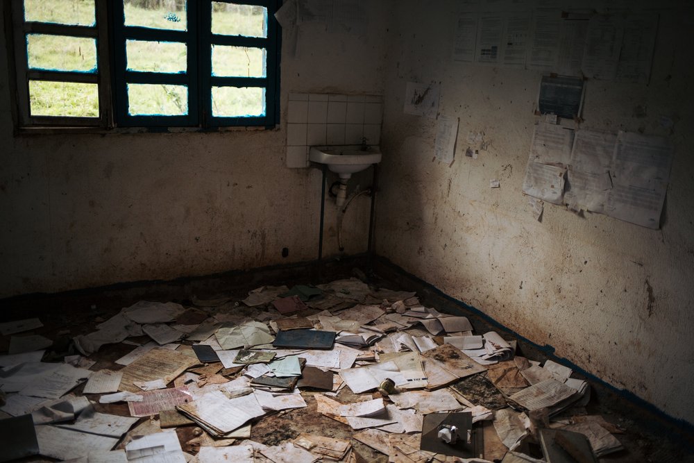 A room at Lita&#039;s general hospital, that was attacked and looted by armed men, Djugu Territory, Ituri Province. (November, 2019).