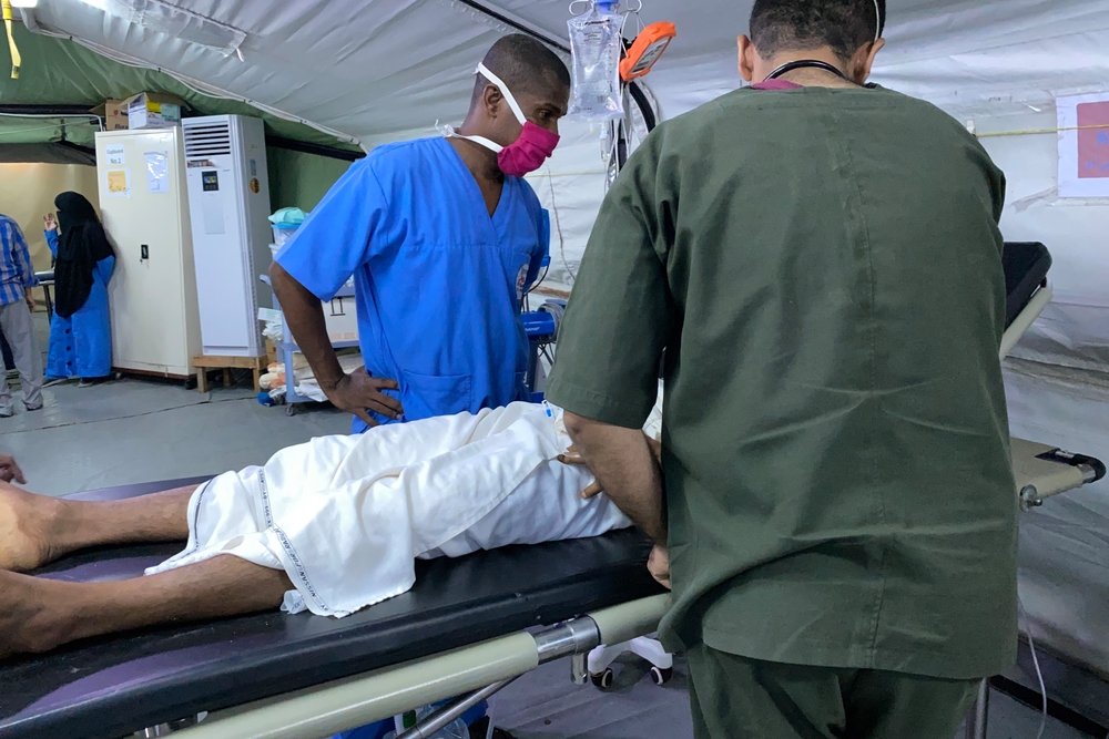 MSF teams have treated 163 patients with shrapnel, blast and other conflict-related injures at its trauma hospital in Mocha, Yemen. (November, 2021).