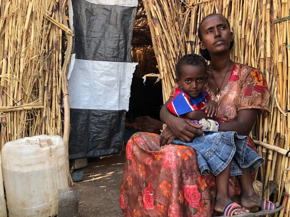 “The food that we eat doesn’t contain any nutrients, but we have no option, we have to eat it in order to survive,” Tsgay, 35 year old woman and daughter Dalina, 4 years old.  
