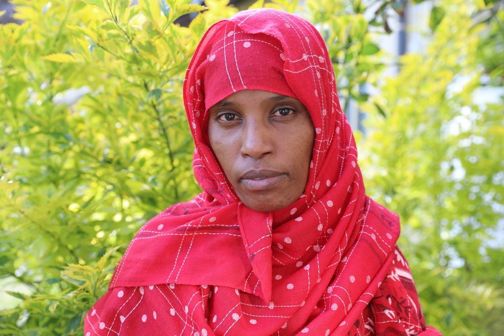 Muntaha, 30 years old, is one of fifteen returnees currently receiving medical and mental health treatment at the MSF therpeutic counselling center in Addis Ababa.