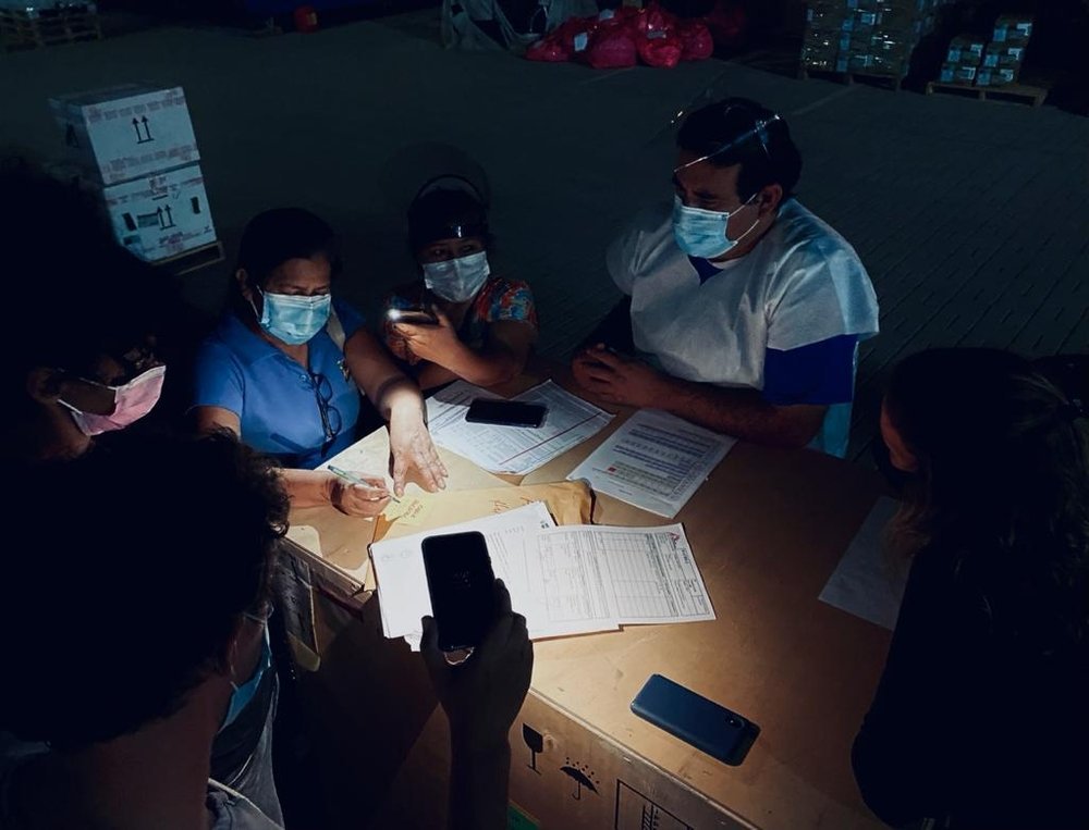 The MSF team in Huacho, Peru, where MSF has launched an intervention in response to the COVID-19 outbreak, in collaboration with the local health authorities. 