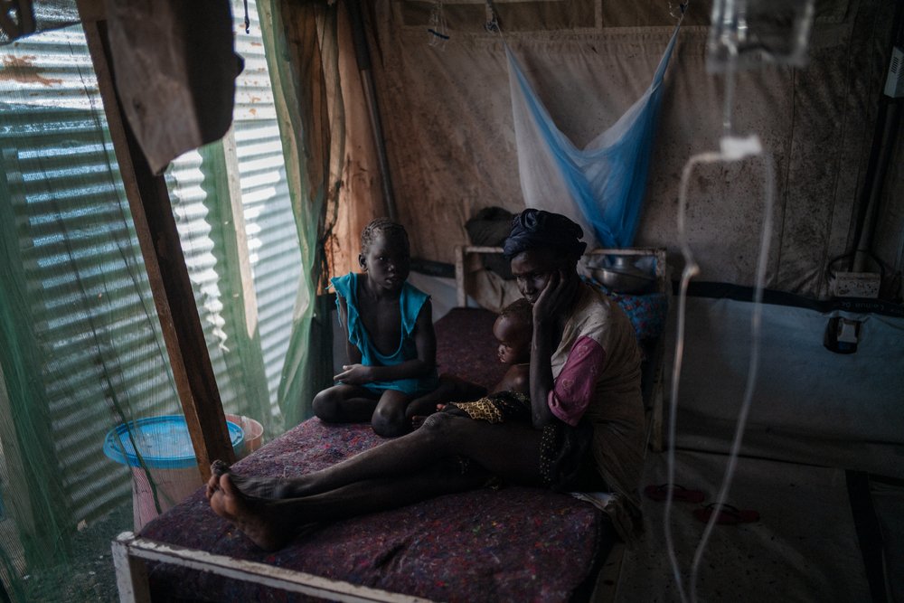MSF hospital in Bentiu camp.“(December, 2021).