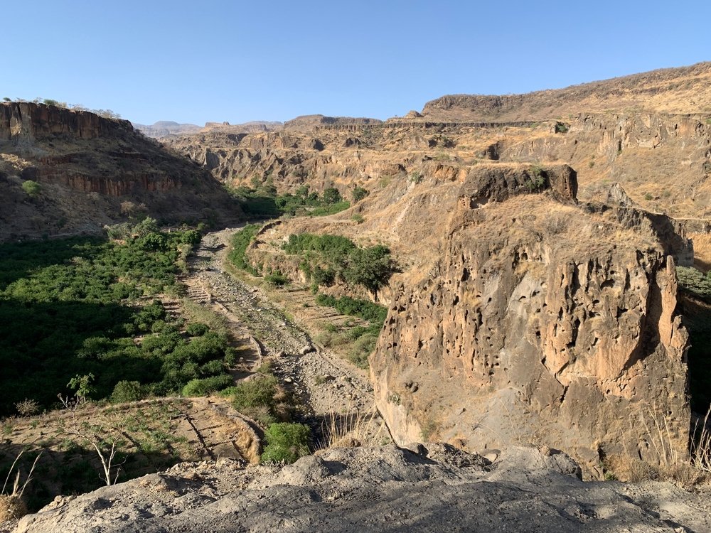 View part of Jebel Marra Mountain, Darfur Region. Sudan