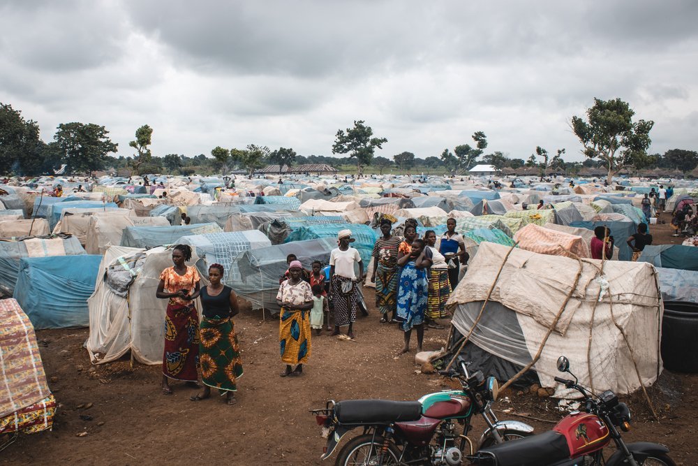 Some 12 kilometers away from Mbawa, about 8,000 people live in a makeshift camp in an area called Ortese. They have been displaced by a new wave of violence that started in the area at the in April 2021.