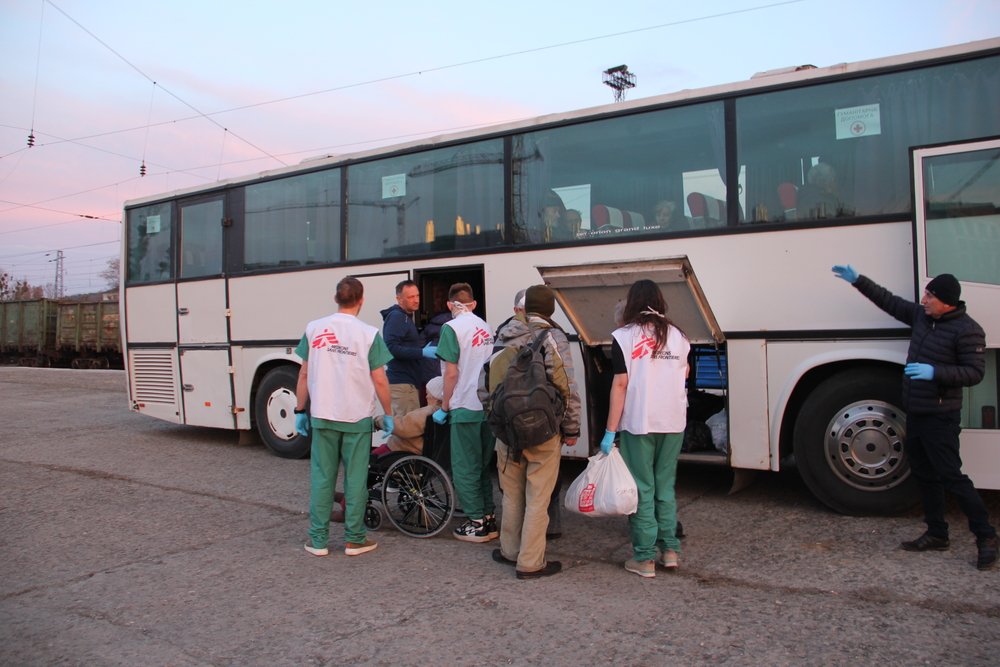 MSF&#039;s third medical referral train. (April, 2022).