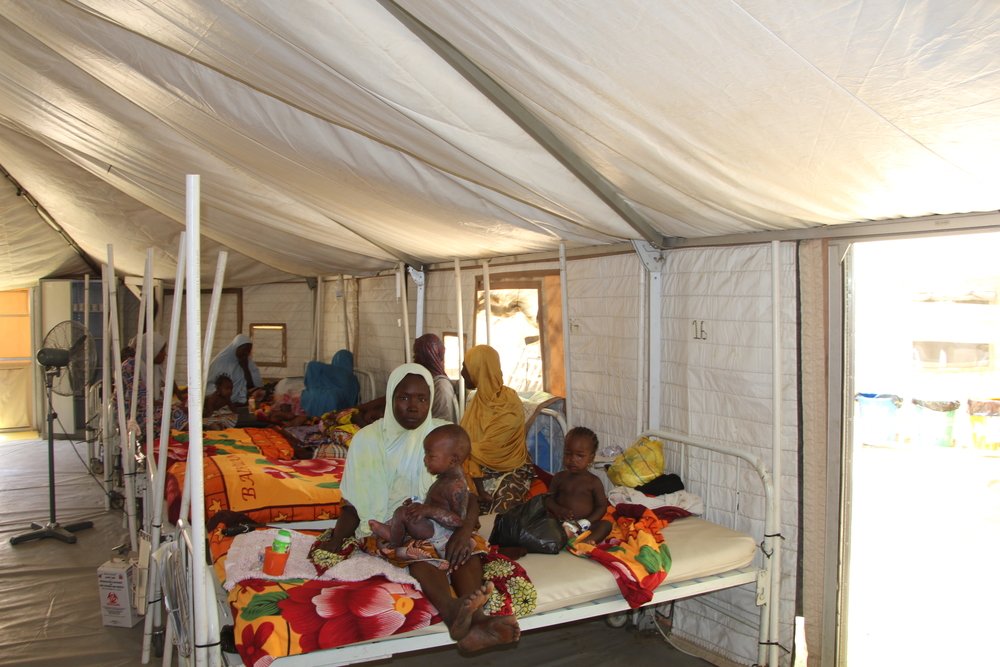 In the West of Maiduguri, MSF caring for measles patients in Gwange hospital in 2019.
