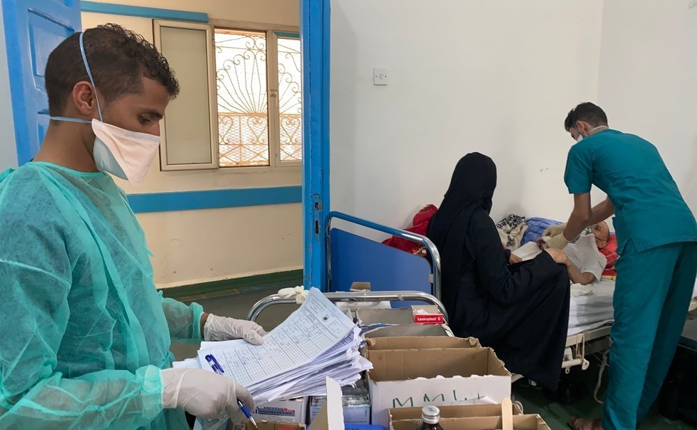 COVID19 treatment center in Al Kuwait Hospital, Sana&#039;a, Yemen.