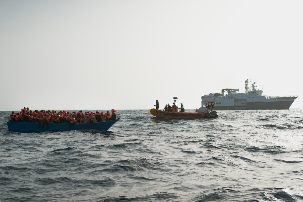 The morning of the 23rd of October, MSF teams were alerted of a wooden boat in distress with 100 people on board.