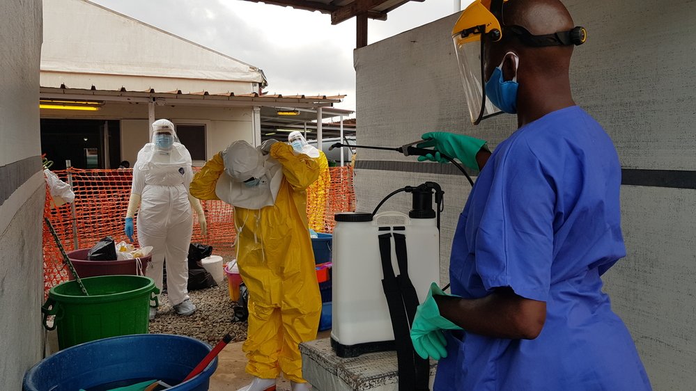 MSF started taking care of patients affected by the COVID-19 pandemic on April 28 at the Nongo Epidemic Treatment Center in Conakry. 
