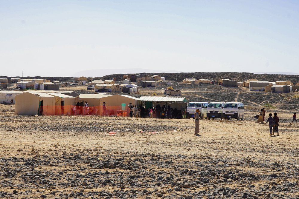 The MSF mobile clinic in Al-Sweida camp for internally displaced people in Marib, Yemen. (December, 2021).