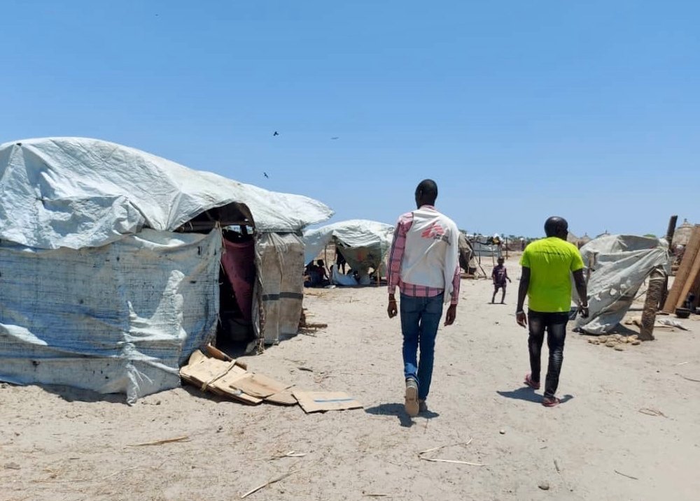 One of the largest sites where IDPs have fled is Meer Island, where MSF is providing mobile clinics to ensure access to medical care. (April, 2022).