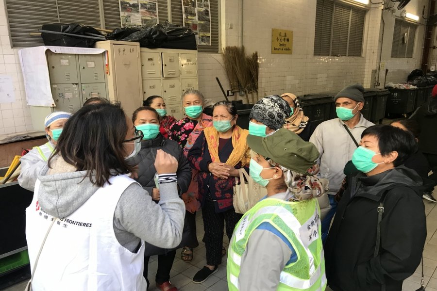 MSF in Hong Kong has reached out to different vulnerable groups for face-to-face health promotion sessions on COVID-19. 