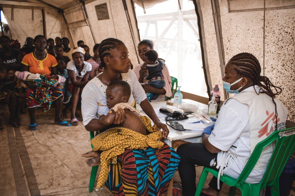 “My child has been sick. I took him to Doctors without Borders clinic to check him. They tested him  and told me he has malaria. This place is hard to live in.”  Says Martha who lives in Ortese camp with her husband and child.