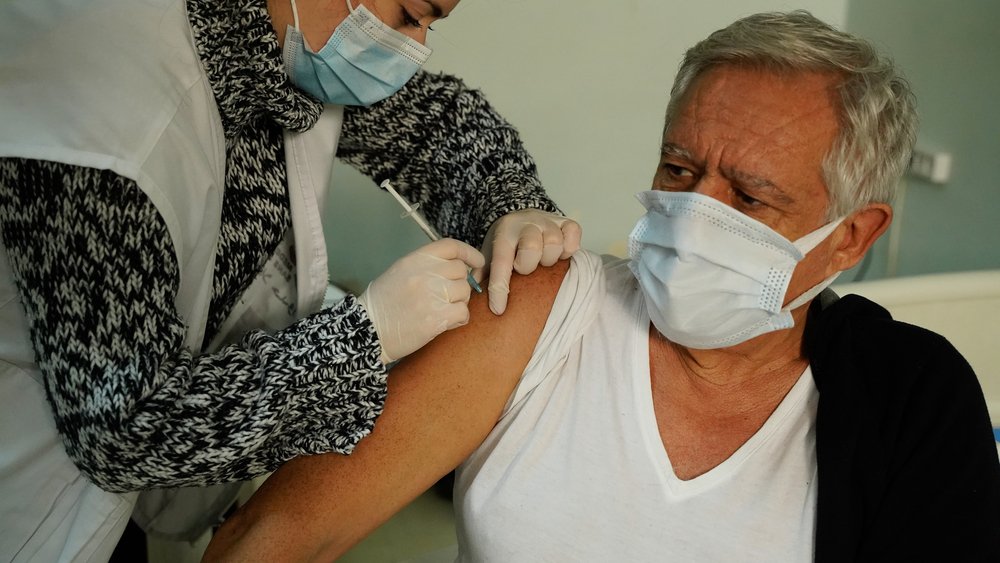 MSF medical mobile teams vaccinating Elderly people and frontline  Healthcare workers in a nursing home in Tripoli.