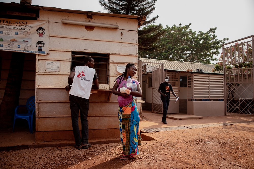 France walks out of the MSF’s SICA hospital on 22 January 2021 after completing her inpatient treatment. She will continue to receive outpatient care and come back regularly to the MSF&#039;s SICA Hospital for wound dressing, physiotherapy sessions and more.