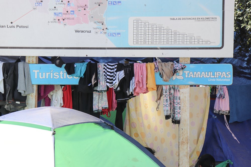 In Plaza de la República in Reynosa, north-eastern Mexico, more than 2,000 people from the Northern Triangle of Central America are living in tents in open air, in deplorable conditions of habitat and security, after being expelled from the US.