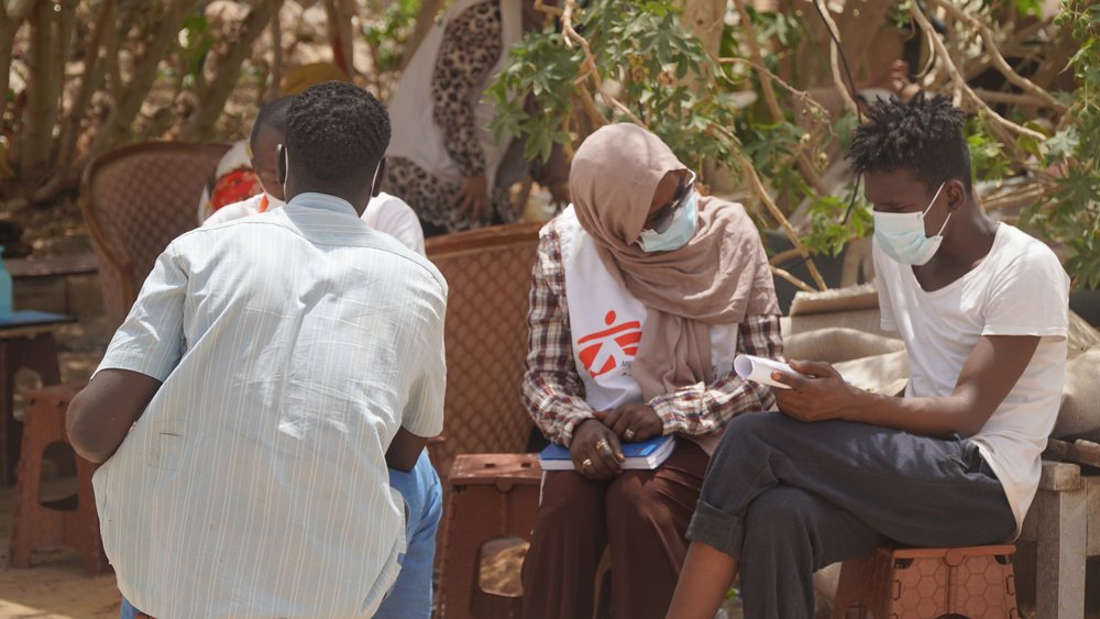 MSF’s mobile clinic in one of Tripoli’s neighbourhoods. (Tripoli, Libya, August 2021).