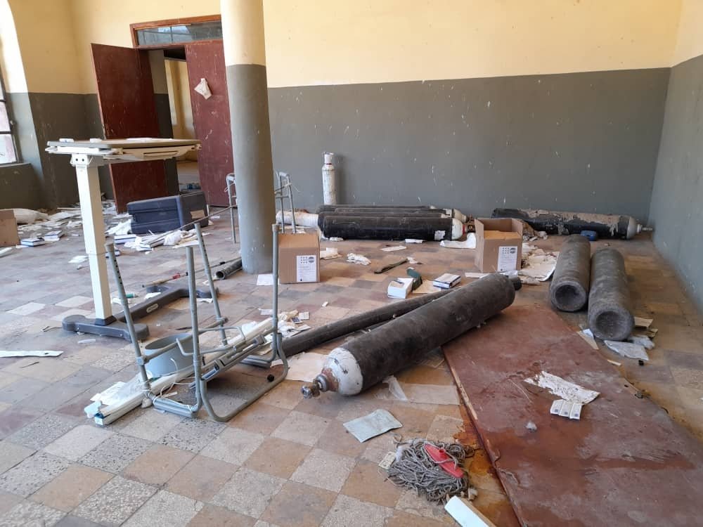 Images taken by MSF staff from inside Selekleka Hospital in Tigray, Ethiopia. As a result, the Hospital is now closed and unable to function, leaving a huge gap in the needs of the local population.