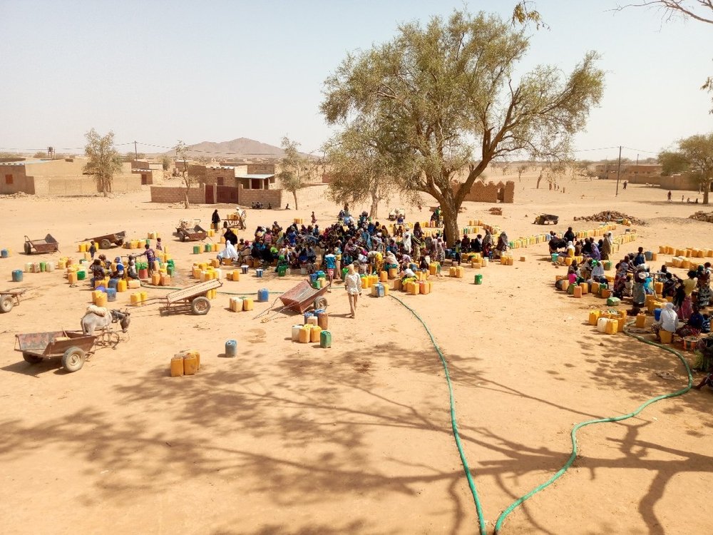 Water distribution sites in Djibo
