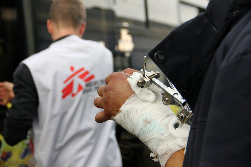 Fourth MSF train referral arrives Lviv. (April 2022).