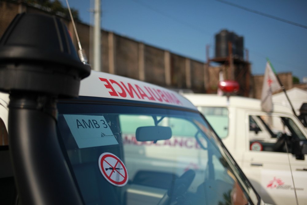 St Mary Soledad Hospital in Bamenda is the base of MSF&#039;s ambulance service in Cameroon&#039;s North-West Region. October 2020.