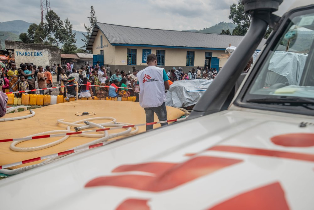 Water distribution in Sake, North Kivu, DRC