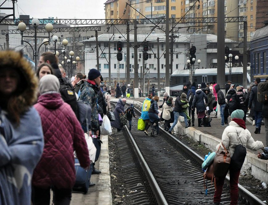 Lviv Train Station, Ukraine. (March, 2022)