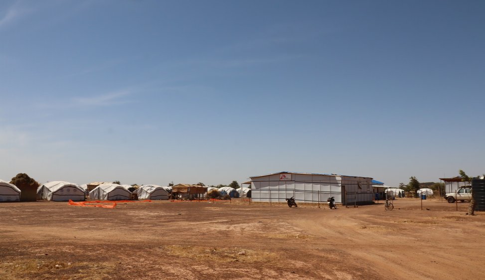 MSF advanced health post at the new IDP site in Barsalogho commune. (November, 2020).