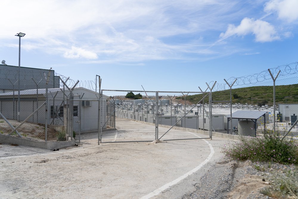 A brand-new reception centre, just 5km away from Vathy city, is being built in Samos island. Patients and people who live in Vathy reception center describe it as an open air prison.