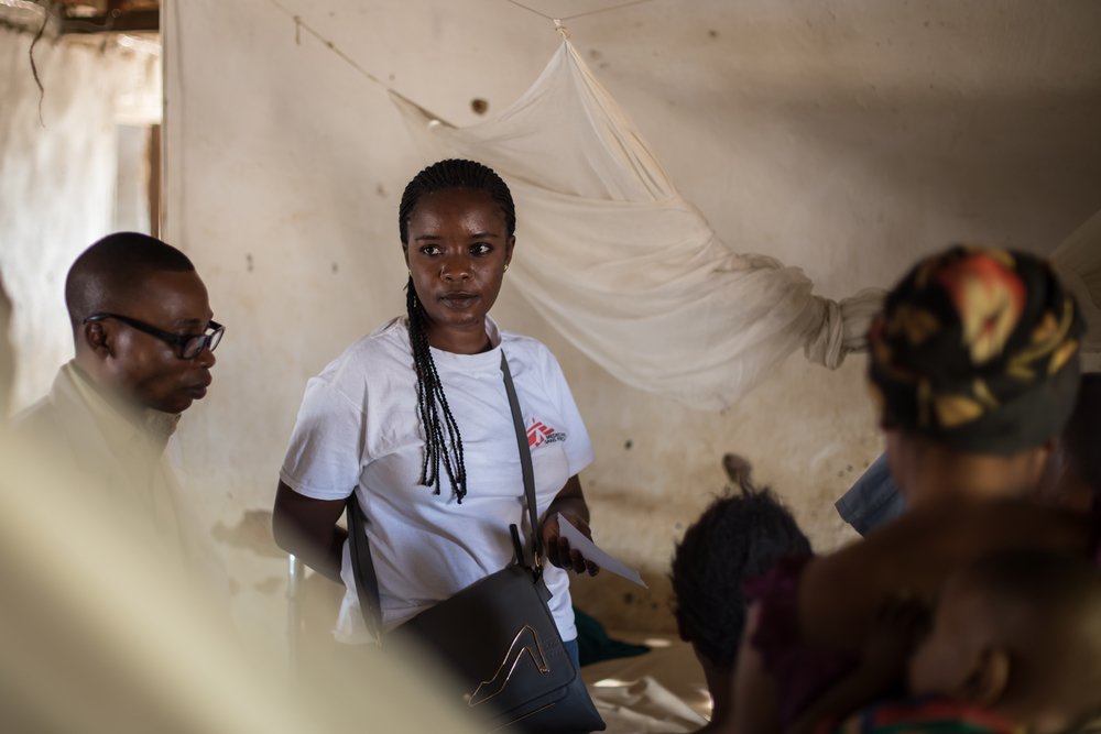 Victorine Mwanachay Rusumba (MSF Emergency field doctor), 32 years-old. Salamabia. 