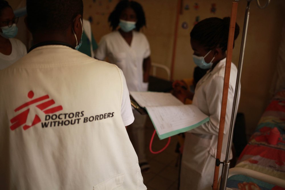 Doctors Without Borders medical staff conduct their rounds in Mamfe District Hospital, South-West Cameroon.