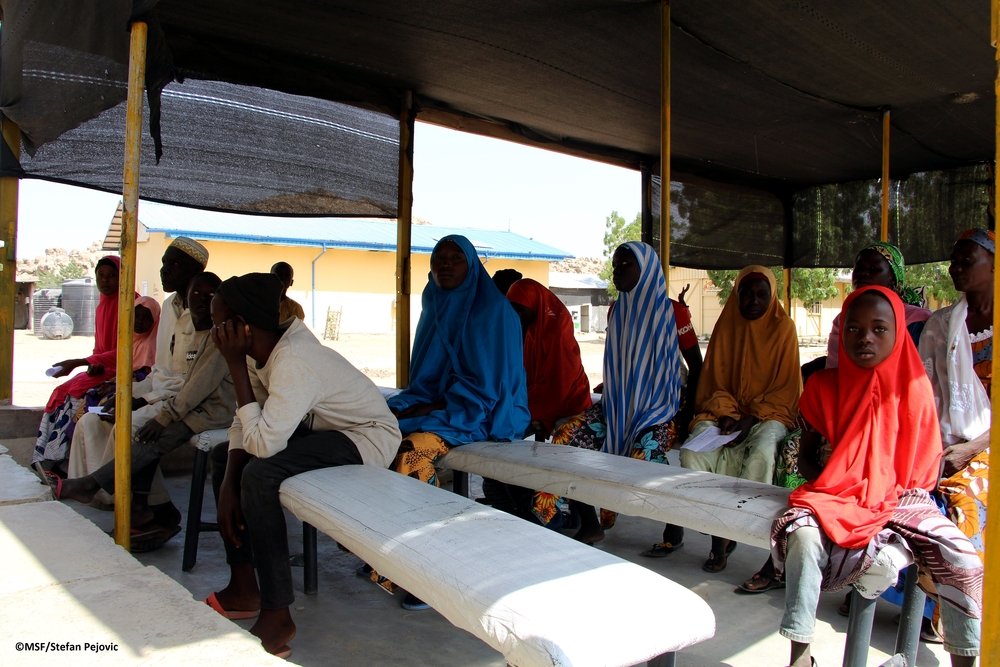 Patients waiting in OPD ward. MSF runs a 97-bed hospital in Pulka, which offers free-of-charge general and specialist healthcare to all residents, including displaced people.