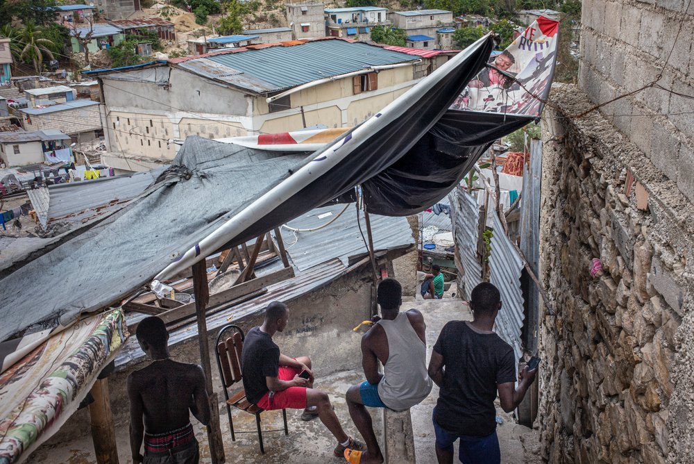 Slum in Pet near PetionVille. Haiti. December 2020. 